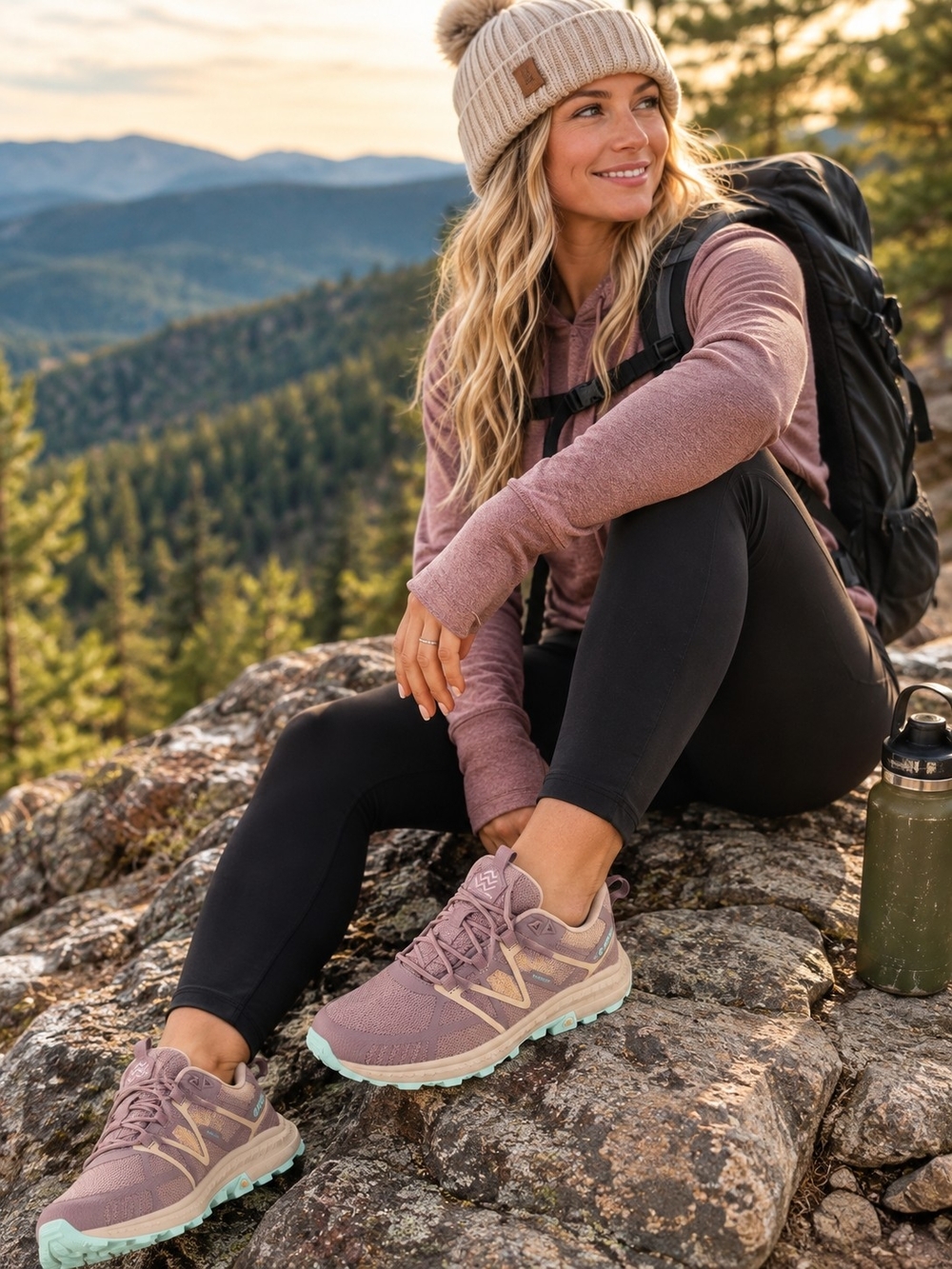 Hi-Tec Mauna Hiker Waterproof Boots - Light Purple/Pink